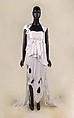 Wedding dress, Zandra Rhodes (British, founded 1969), Nylon, rayon, metal, glass, British